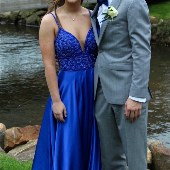 Vienna Prom Dress (royal blue) - Picture 1 of 4